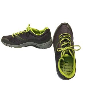 Vionic Athletic Sneakers Women's Size 9 Kona Mesh Gray and Lime Activewear Gym